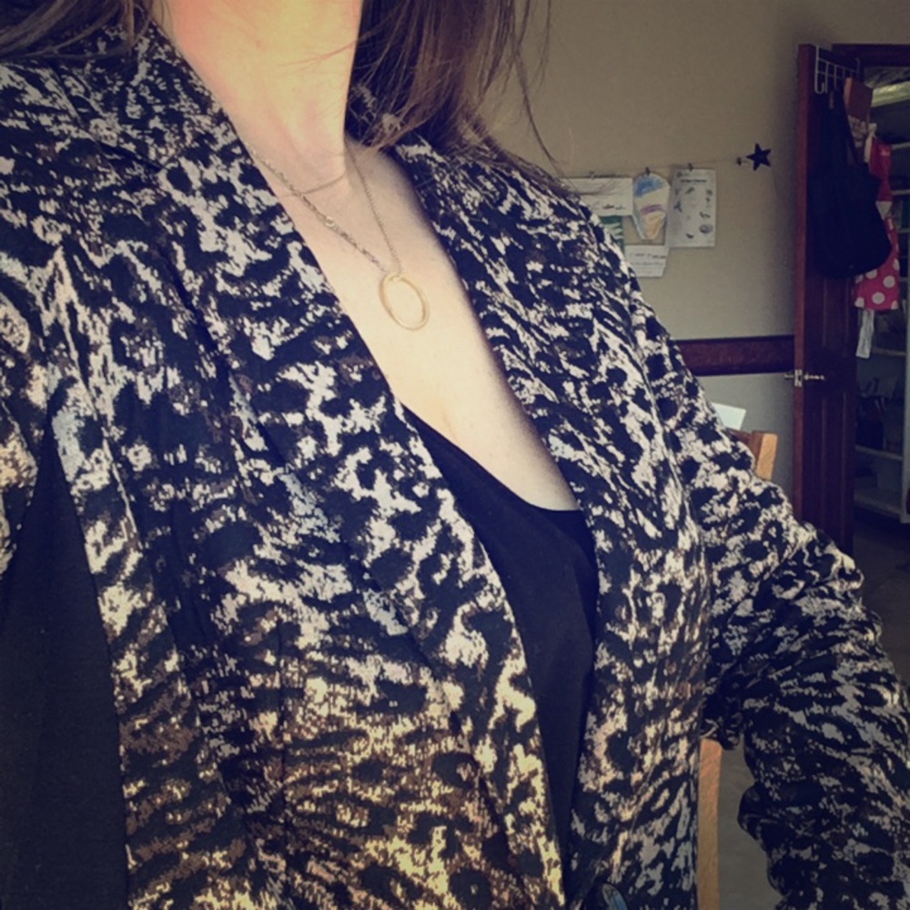 Animal-print Blazer